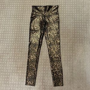 Spanx Faux Leather Leopard Leggings